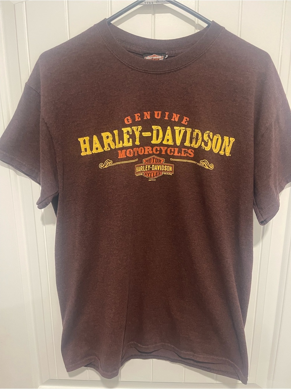 Harley-Davidson Buckeye Harley Dayton Ohio Graphic T-Shirt Brown Medium